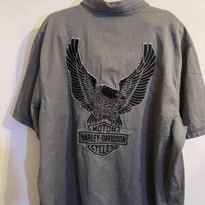 Harley Davidson Button Up